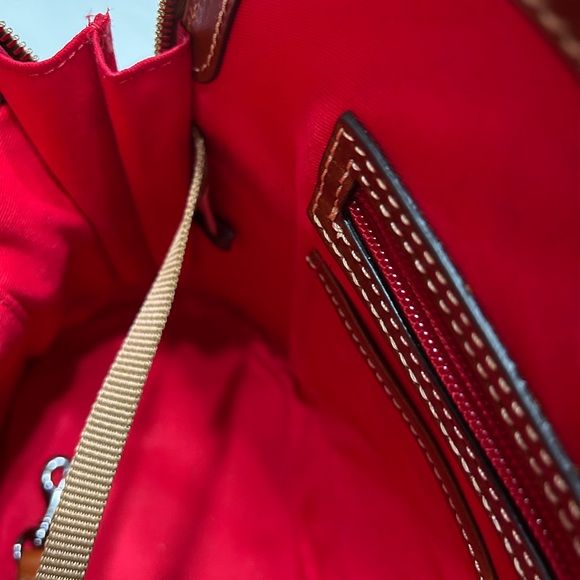 Dooney & Bourke Elephant Leather Satchel - Picture 6 of 10